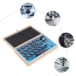 MTB4-ER40 Set 23pcs Clamping Pliers Tool Spring Steel Fixture Kit Diameter 4-26mm for Milling/Drilling Machine, Lathe