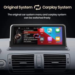Junsun Wireless CarPlay Android Auto Car Radio For BMW Series 1 E81 E82 E87 E88 2005-2012 CCC CIC System Head Unit Multimedia