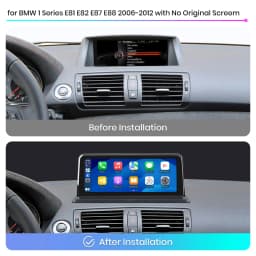 Junsun Wireless CarPlay Android Auto Car Radio For BMW Series 1 E81 E82 E87 E88 2005-2012 CCC CIC System Head Unit Multimedia