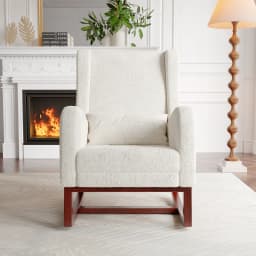 Rosahqnda Swing chair, high chair chair, Swing chair with Footrest, Modern Swing chair with armchair and Side bag