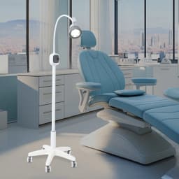 12W Dimmable Examination Lamp Surgical Examination Light 7500Lux LED with 5-Wheel Brake Base for Medical/Dental