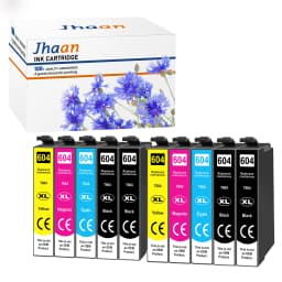 Jhaan 604XL Printer Cartridges Compatible with 604 604XL Cartridges for Expression Home XP-4200 XP-3200 XP-3205 XP-2200