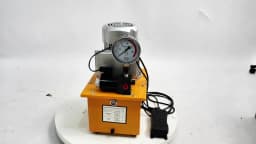 750W 70MPa Electric Hydraulic Pump 10000 PSI Pedal Solenoid Valve Control Adjustable Hydraulic Oil Station High Pressure Pump