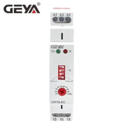 GEYA GRT8-EC 10A Dual Function Timer Relay On Delay Or Off Delay Relay AC220V/DC24V Or ACDC24V-240V Time Relay CE CB ROHS