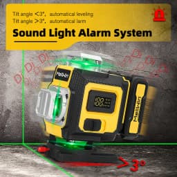 MELLWIN 16 4D Lines Laser Level With APP Remote Control Selfleveling 360 Horizontal & Vertical Laser level Construction Tool