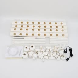 1 Layer Hydroponic Grow Kit With 36 Planting Sites, PVC Groundless Plant Growing Systems With Water Pump Hydroponic Grow Kits