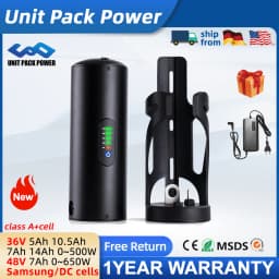 36V 10.5AH Mini Bottle EBike Battery Li-ion Pedelec 48V 7AH 36V 10.5AH Water Battery for 250W ~ 650W BBS01 TSDZ2 Motor
