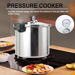 22L 90Kpa Aluminum Alloy Explosion-Proof Pressure Cooker Modern Pressure Pot with Lid 32cm Kitchen Cooking Appliance