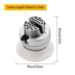 3 Inch 360° Rotating Ball Vise Jewelry Engraving Block Tool for Ring Pendant Stone Setting with Steel Base