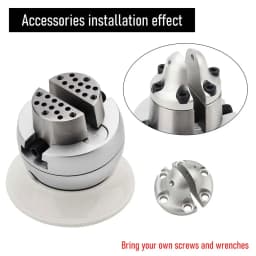 3 Inch 360° Rotating Ball Vise Jewelry Engraving Block Tool for Ring Pendant Stone Setting with Steel Base