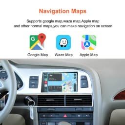 Bonroad Wireless Carplay Android Auto Interface for Audi C6 A6 4F 2010-2012 Q7 4L 2010-2015 Ac Button Mirror Link Airplay Module