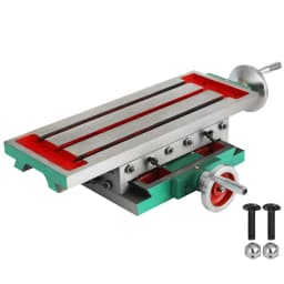 VEVOR Milling Table Worktable Cross Milling Machine 17.7×6.7Inch Compound Slide Multifunction Compound 2 Axis 4 Ways Drill