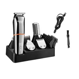 Kemei 5898 Digital Display 5 in 1 Hair Trimmer for Men Eyebrow Beard Trimmer Electric Hair Clipper Grooming Kit Haircut