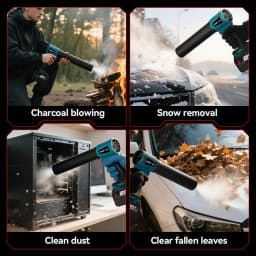 ONEVAN 4000W Brushless 300000RPM Electric Turbo Blower Jet Fan Lightweight Leaf Blower Lawn Yard Cleanup For Makita Battery Pin