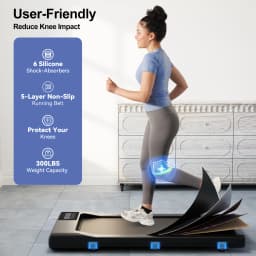 Lowest Price Portable Treadmill Remote Control LED Display 2.5HP Walkingpad Jogging Machine for Home Office 300LBS Capacity