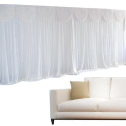 Wedding Background Curtains, 3x3m Background Decor Fabric Silk Material for Weddings, Parties, Stage, Theatre/ Photo Studios