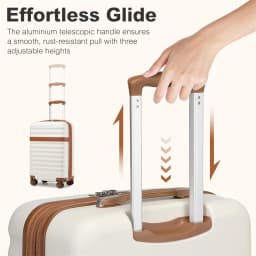 KONO ABS + PC hard case with 4 wheels, TSA lock trolley hand luggage/suitcase (55/65/75cm)