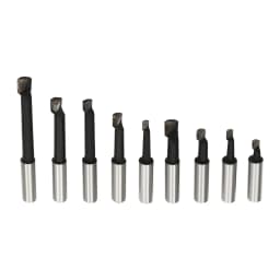Drill Head Set MK2 M10 Diameter 50 mm Drill Head Set W|9 Pieces Boring Rods W|Storage Box F1-12 50 mm for Milling Machine Drills