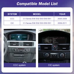 12.3" Ultra Thin Screen For BMW 5 Series E60 E61 3 Series E90 E91 E92 E93 CCC/CIC Wireless Carplay Car Multimedia Monitor Radio