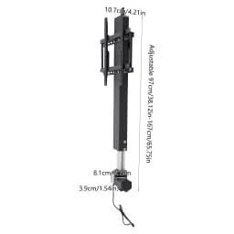 Adjustable TV Stand Motorized Stand Vertical Lift Television Stand with Remote Control Compact TV Mount Bracket