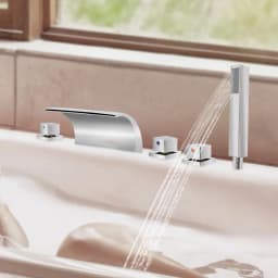 Waterfal Faucet set,Hand Spray,Bathtub Tap,bathroom and kitchen Faucet,Silver,Faucet Tap For Baths