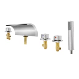 Waterfal Faucet set,Hand Spray,Bathtub Tap,bathroom and kitchen Faucet,Silver,Faucet Tap For Baths