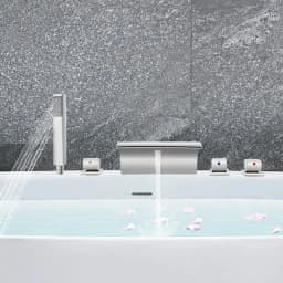 Waterfal Faucet set,Hand Spray,Bathtub Tap,bathroom and kitchen Faucet,Silver,Faucet Tap For Baths