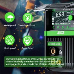 AIXZ AIT200P AC/DC TIG Welding Machine 200 Amps 5 in 1 Multi-process Aluminum Welder MMA ARC Pulse HF TIG 2T/4T Spot Welding Hot Start Arc Force Anti-Stick VRD IGBT Technology
