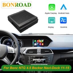 Bonroad Wireless CarPlay For Mercedes Benz A B C E Class W246 W176 GLK W204 X204 ML NTG4.5 Becker Module Android Car AirPlay
