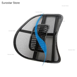 Car Seat Chair Back Cushion Mesh Lumbar Back Brace Car Seat Chair Cushion Massage Back Cushion Pad Support Home Office