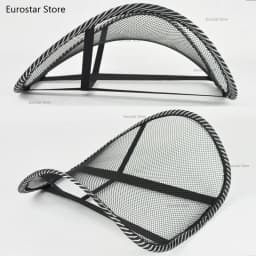 Car Seat Chair Back Cushion Mesh Lumbar Back Brace Car Seat Chair Cushion Massage Back Cushion Pad Support Home Office