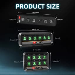 CO LIGHT 6 Gang Switch Panel Wireless 12V 24V 600W-1200W Circuit Control Relay System Box With Remote Control Slim Touch Control