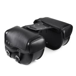 Pair Universal Motorcycle Saddlebag Tool Bags Storage Leather Travel Pouch Luggage Bag For Honda For Suzuki For Kawasaki Yamaha