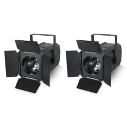 U'King 2PCS 200W LED COB Par Light With Barn Doors Linear Zoom Stage Light DMX Focusing Face Light for DJ Disco Concert Party