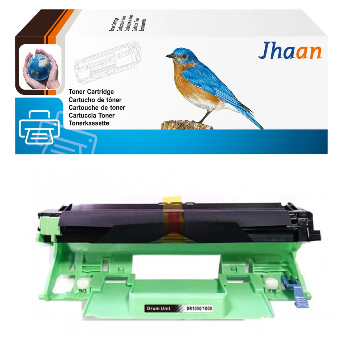 Jhaan DR1050 Drum Unit Replacement for Brother DR1050 for Brother DCP-1510 DCP-1610W DCP-1612W DCP-1512 for MFC-1910W MFC-1810