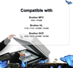 Jhaan DR1050 Drum Unit Replacement for Brother DR1050 for Brother DCP-1510 DCP-1610W DCP-1612W DCP-1512 for MFC-1910W MFC-1810