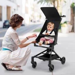 Foldable Pushchair for Airplane, Travel Buggy, Lightweight Children's Buggy, Baby Pram for Babies from 6 Months