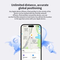 RSH Brand Genuine Security Anti Lose GPS Tracker via Apple Find My Bluetooth Smart Tag Animal Pets Child Wallet Dog Finders MFi