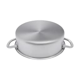 Hot Pot with Divider and Glass Lid, 304 Stainless Steel Pot, Cooking Pot Set for Induction Hobs, Gas Hobs, and Oven Pot