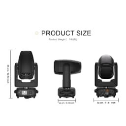 300W BSW 3in1 LED Moving Head Beam Spot Wash Stage Light Effect Professional For DJ Disco Wedding Party Concert Zoom DMX512