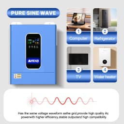 ANENJI 11KW Solar Inverters Hybrid 48V 220V MPPT 160A Inverter Wifi Parallel 6 Max inversor solar híbrido for PV Solar Panel