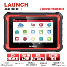 Launch X431 PRO ELITE Auto Full System Car Diagnostic Tools CAN FD Active Tester OBD2 Scanner UK-EU Version