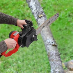 Electric Chainsaw 2000W 220V Powerful Chainsaw Electric 40.5cm Sword Length Motor Wired Chainsaw Electric Quiet and Light 800r/m