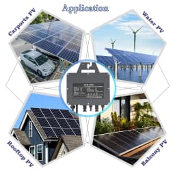 800W IP67 Solar Grid Tie Inverter 26-60V DC 230V AC Built-in WiFi for Domestic PV Grid on Micro Converter Warranty for 12 Years