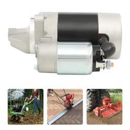 Starter Motor 1KW 12V Electric Starter Compatible with 170F/173F/178F/186F/188F Single Cylinder Air Cooled Small Cultivator Part for Diesel Engine