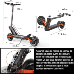 Joyor S5-Z Foldable Escooters 48V13Ah Battery Height Adjustable Adult Electric Scooter 10 * 3.0 Widen Tire E-Scooter