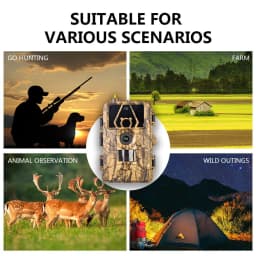 32GB outdoor hunting camera, 8K sensor camera, 60 million infrared hunting camera, wildlife camera, waterproof camera, WiFi APP