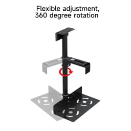 Universal Under Desk Wall Side CPU Stand PC Case Holder Adjustable Computer Mainframe Metal Hanger Host Lift Stand Bracket Rack