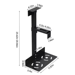 Universal Under Desk Wall Side CPU Stand PC Case Holder Adjustable Computer Mainframe Metal Hanger Host Lift Stand Bracket Rack