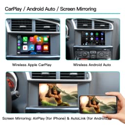 AUTOABC 2025 Wireless Carplay adapter Android Auto For Peugeot&Citroen SMEG 208 308 508 &C4 Ds3 Ds5 support Reverse Camera Suppo
